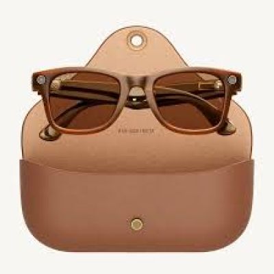 Ray-Ban Smart Glasses in brauner Etui-Hülle